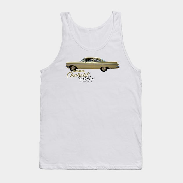 1959 Chevrolet Bel Air 2 Door Sedan Tank Top by Gestalt Imagery